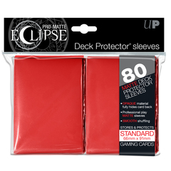 Ultra Pro Standard Size PRO-Matte Eclipse Sleeves - Red - 80ct